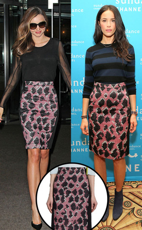 Miranda Kerr, Abigail Spencer, Balenciaga Skirt Miranda Kerr, Abigail Spencer, Balenciaga Skirt